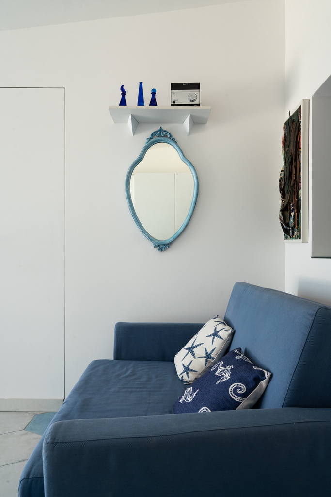 zona living attico interior design residenziale Crucitti Architetti