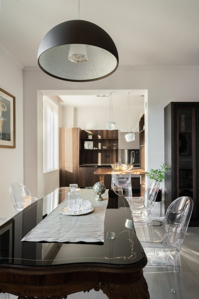 zona pranzo design interno contemporaneo Crucitti Architetti