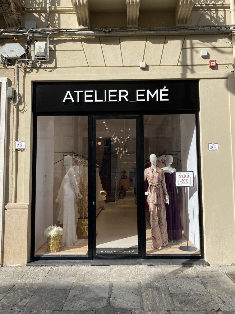ingresso Atelier Emé Reggio Calabria negozio design Crucitti Architetti boutique