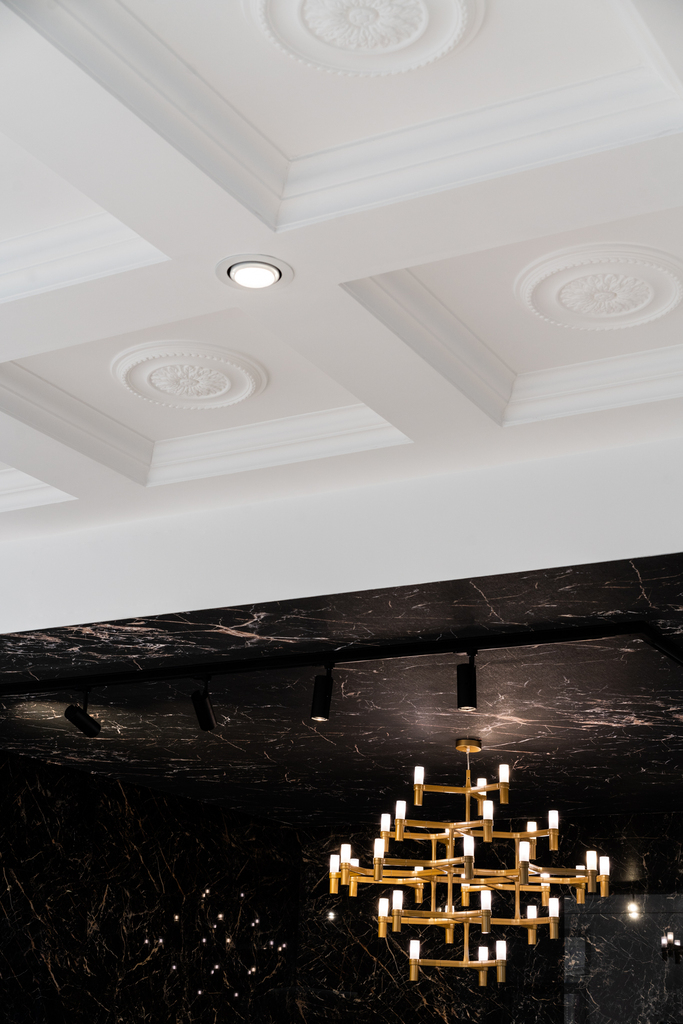 soffitto decorato NAIMA Reggio Calabria interior design Crucitti Architetti