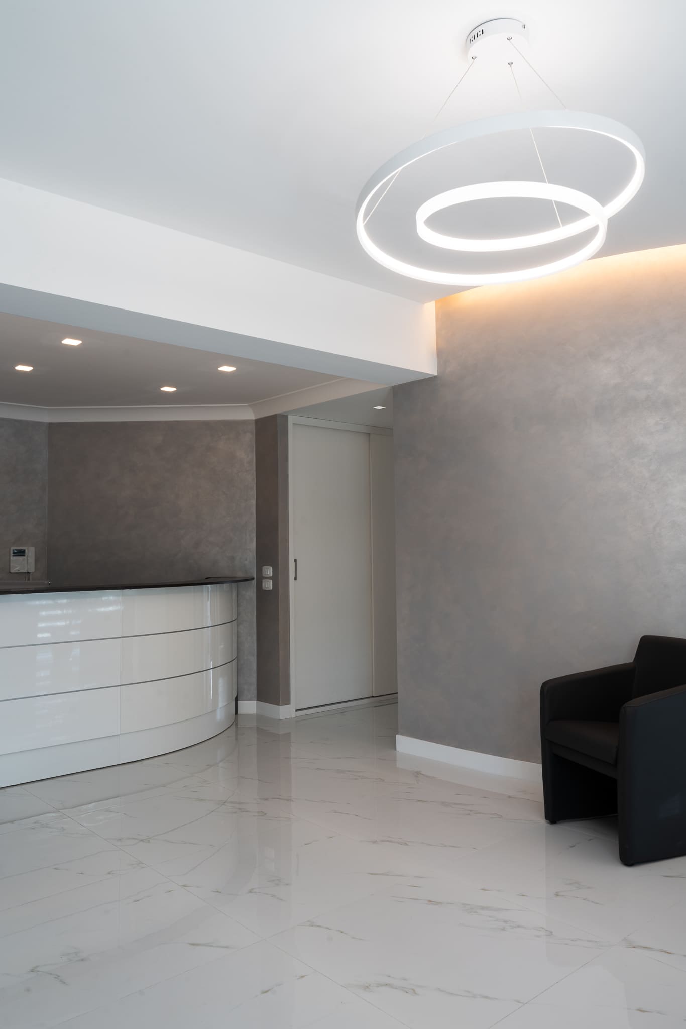 reception studio medico Reggio Calabria interior design Crucitti Architetti