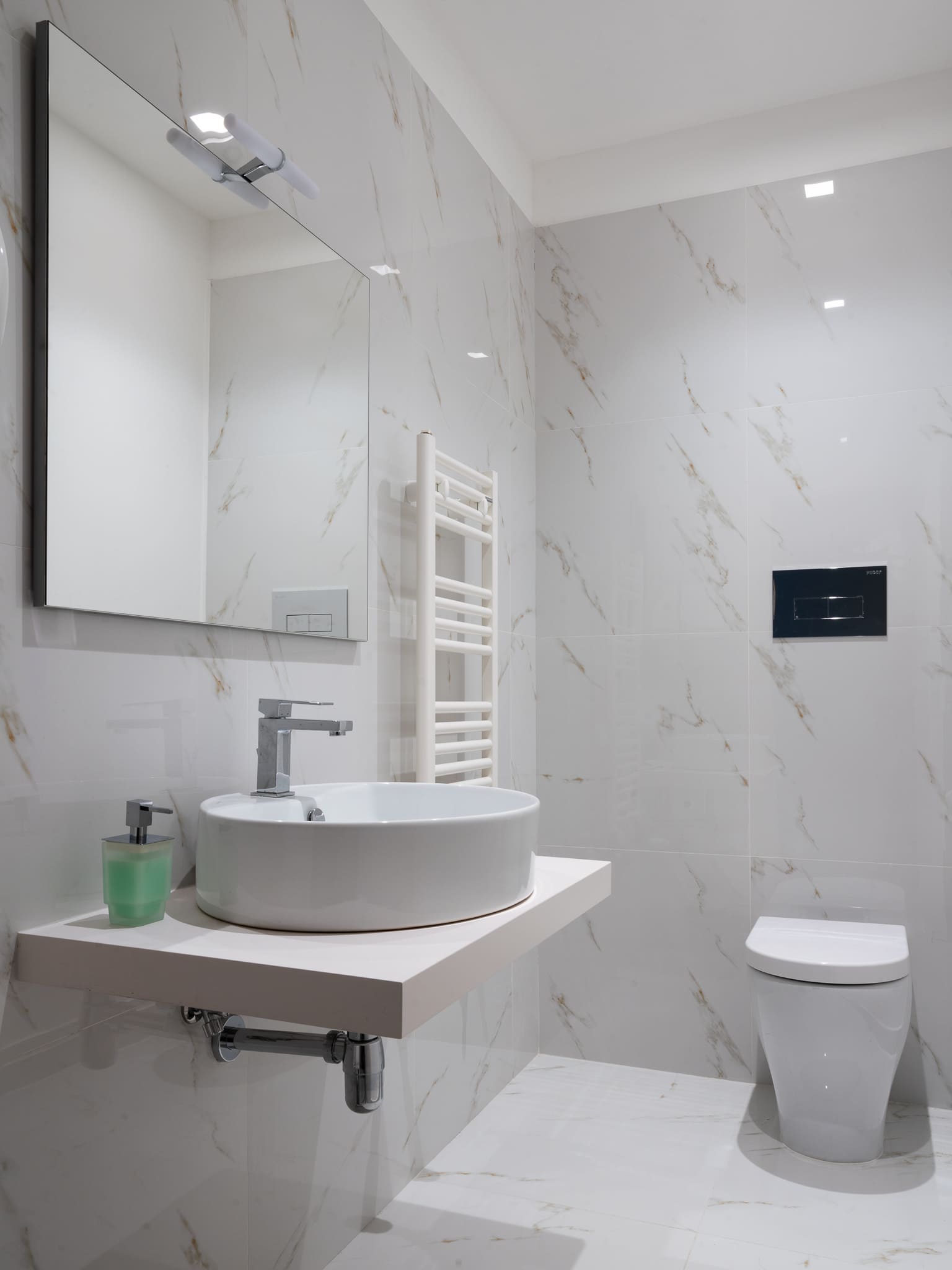 lavabo bagno studio medico Reggio Calabria interior design Crucitti Architetti